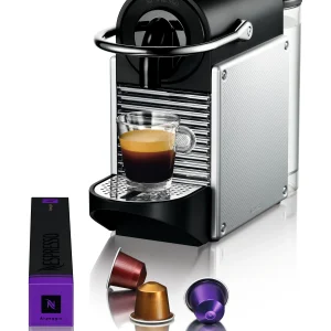 Nespresso Pixie Espresso Machine by De'Longhi, Aluminum