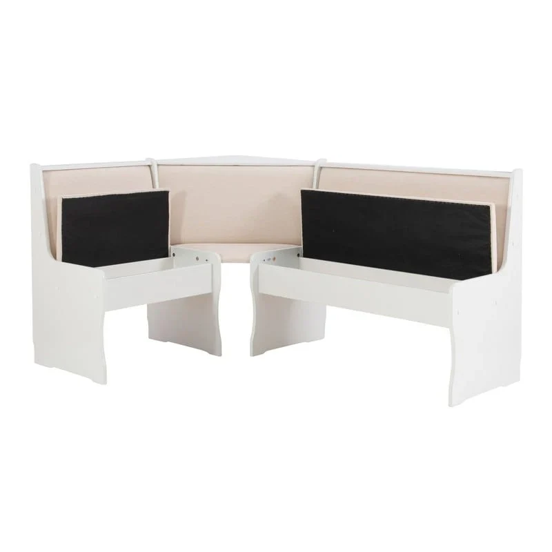 Sedley Farmhouse Nook Dining Set with Storage