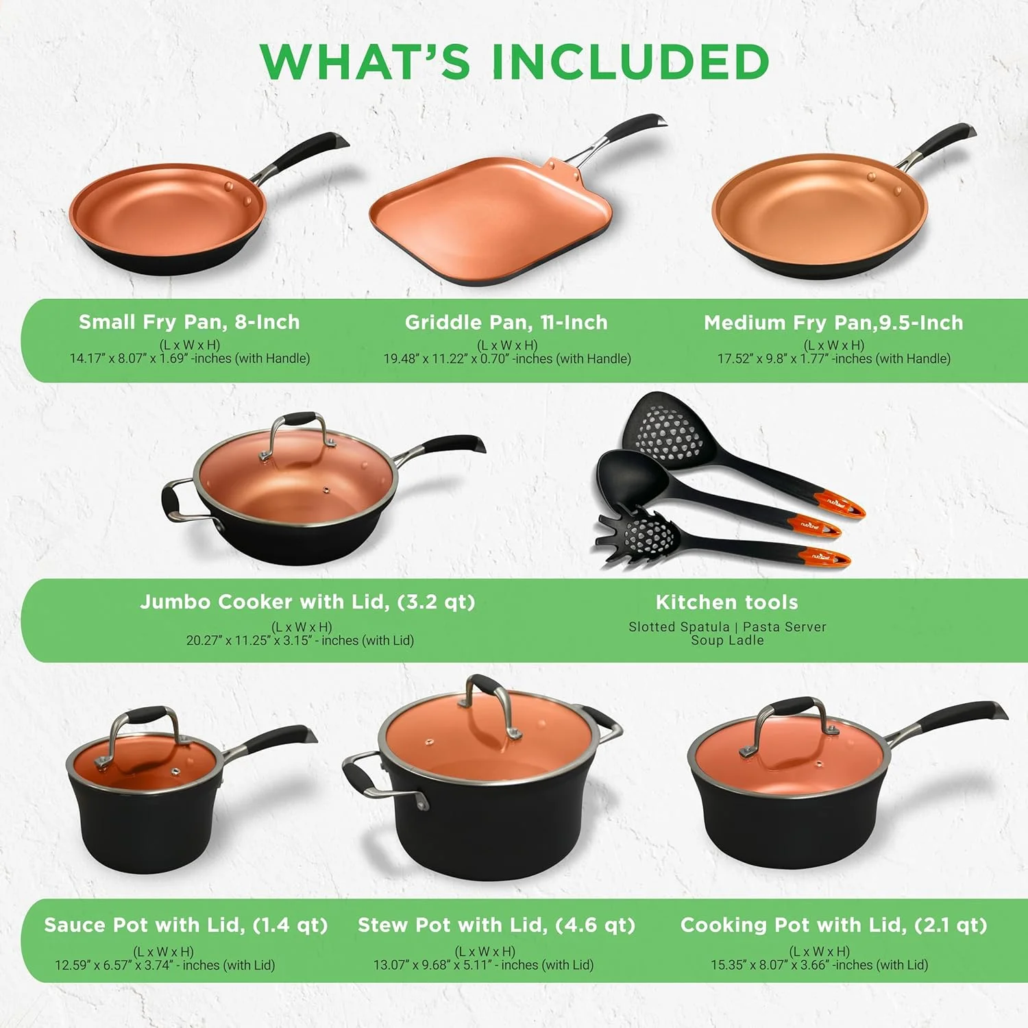 54-Piece Kitchen Cookware Set -C Complete Non-Stick Ceramic Pots and Pans Set with Utensils, Bakeware, and Knife Set, Gas, Electric & Induction Compatible, Blush Pink Kitchen Essentials