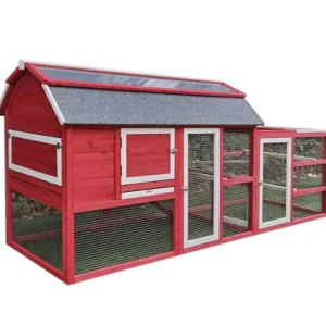 Chicken Coop Outlet Large 102" Wood Backyard Hen House Nesting Box & Run & Cleaning Tray