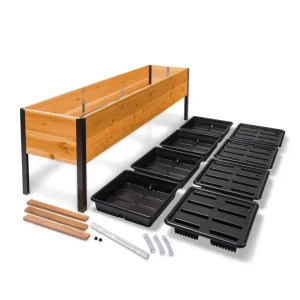 Watering Eco-Stained Elevated Planter Box