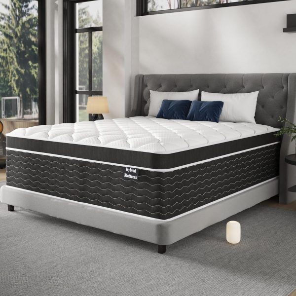 Full Size Mattress, 10 Inch Full Size Mattress in a Box, Medium Plush Hybrid Mattress