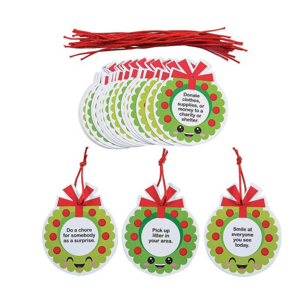 Fun Express Acts of Kindness Christmas Ornaments (Set of 24)