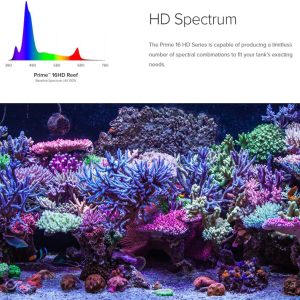 AquaIllumination Prime 16 HD LED Aquarium Light, Saltwater, White