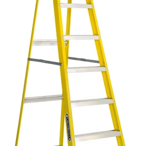 Louisville Ladder 8' Fiberglass Step Ladder, 12' Reach, 250 lbs Load Capacity, W-3118-08