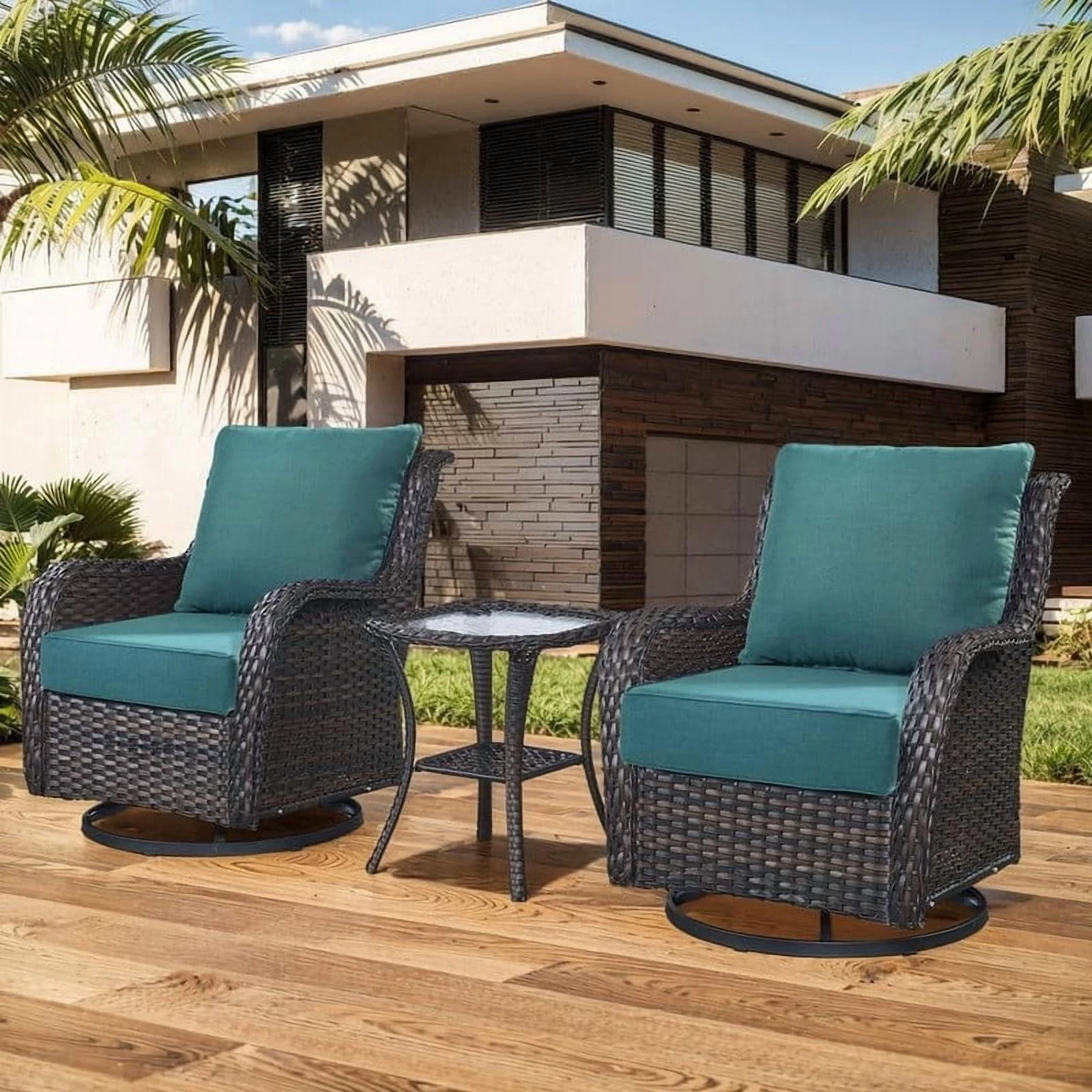 Bellefurn Outdoor Deep Seat Cushion 24 X 24 X 6 inch for Patio Furniture,Outdoor Chair Cushions Waterproof & Fade Resistant Patio Furniture Cushions for Wicker Chair, Sofa, Couch