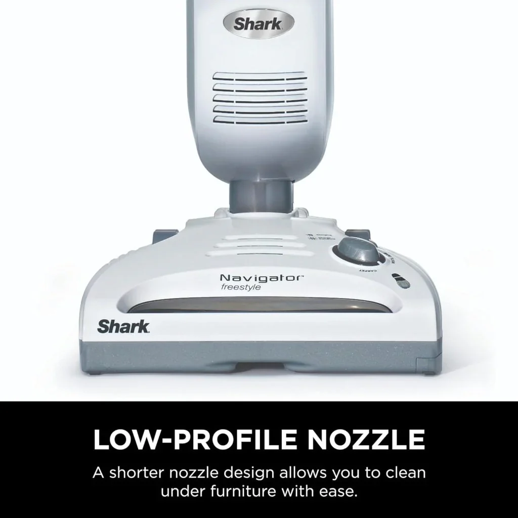 Shark SV1106 Navigator Freestyle Cordless Stick Vacuum, Lightweight, White/Grey, for Carpet & Pet Hair
