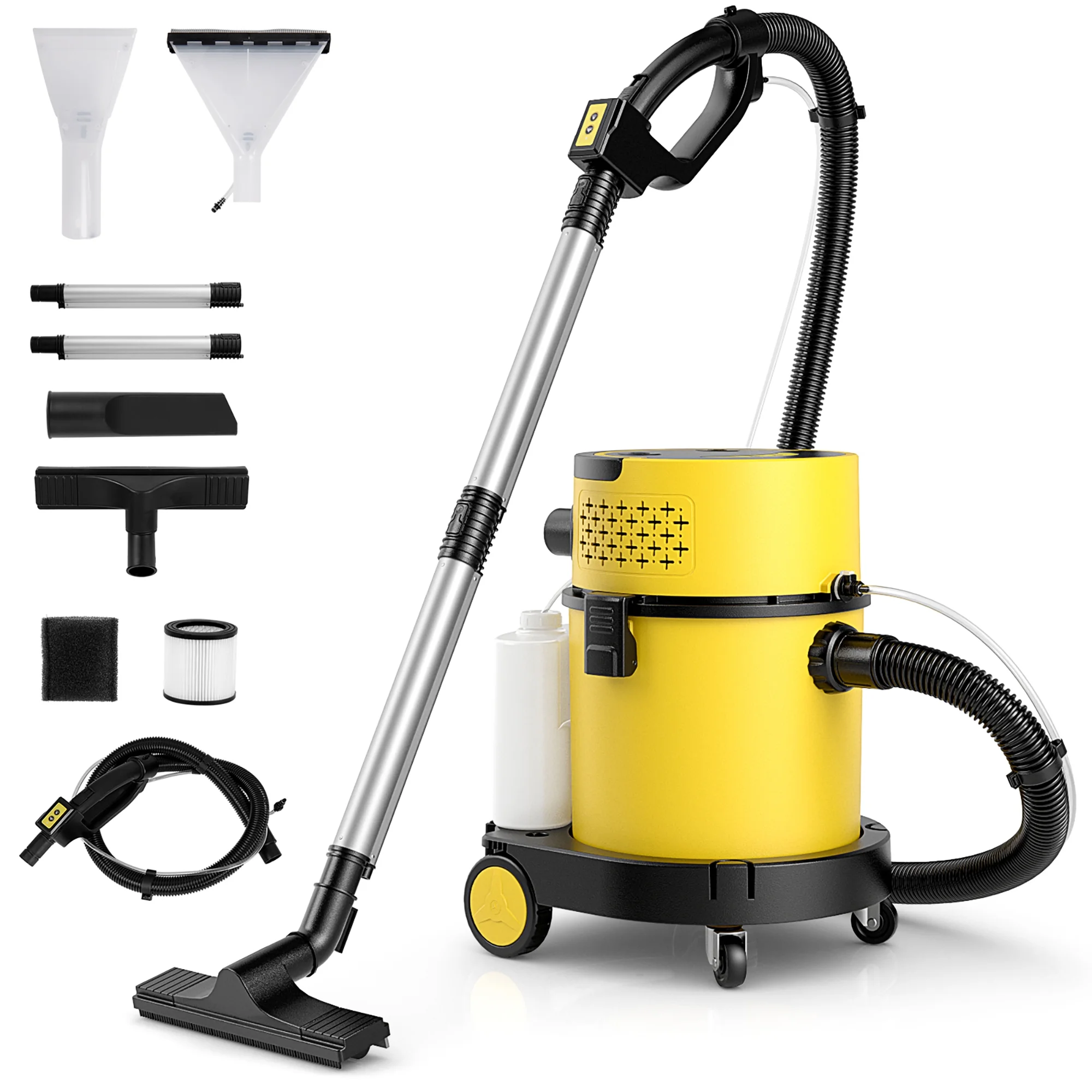 Gymax 4-in-1 Wet Dry Vacuum Cleaner w/ 5.5 Peak HP & 17 KPA Max Suction Attachments