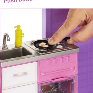 Barbie DreamHouse Dollhouse with elevator, pool, lighting and over 70 accessories C 3-story playset