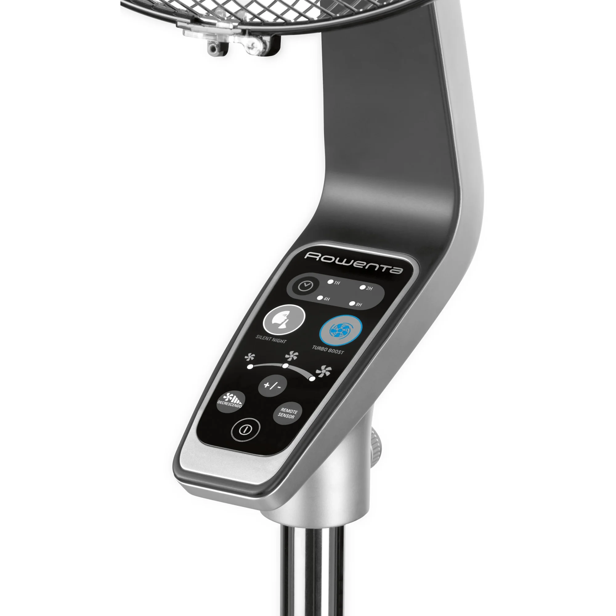 Rowenta Turbo Silence Standing Floor Fan with Remote, 53 Inch, Portable, 5 Speeds, VU5670