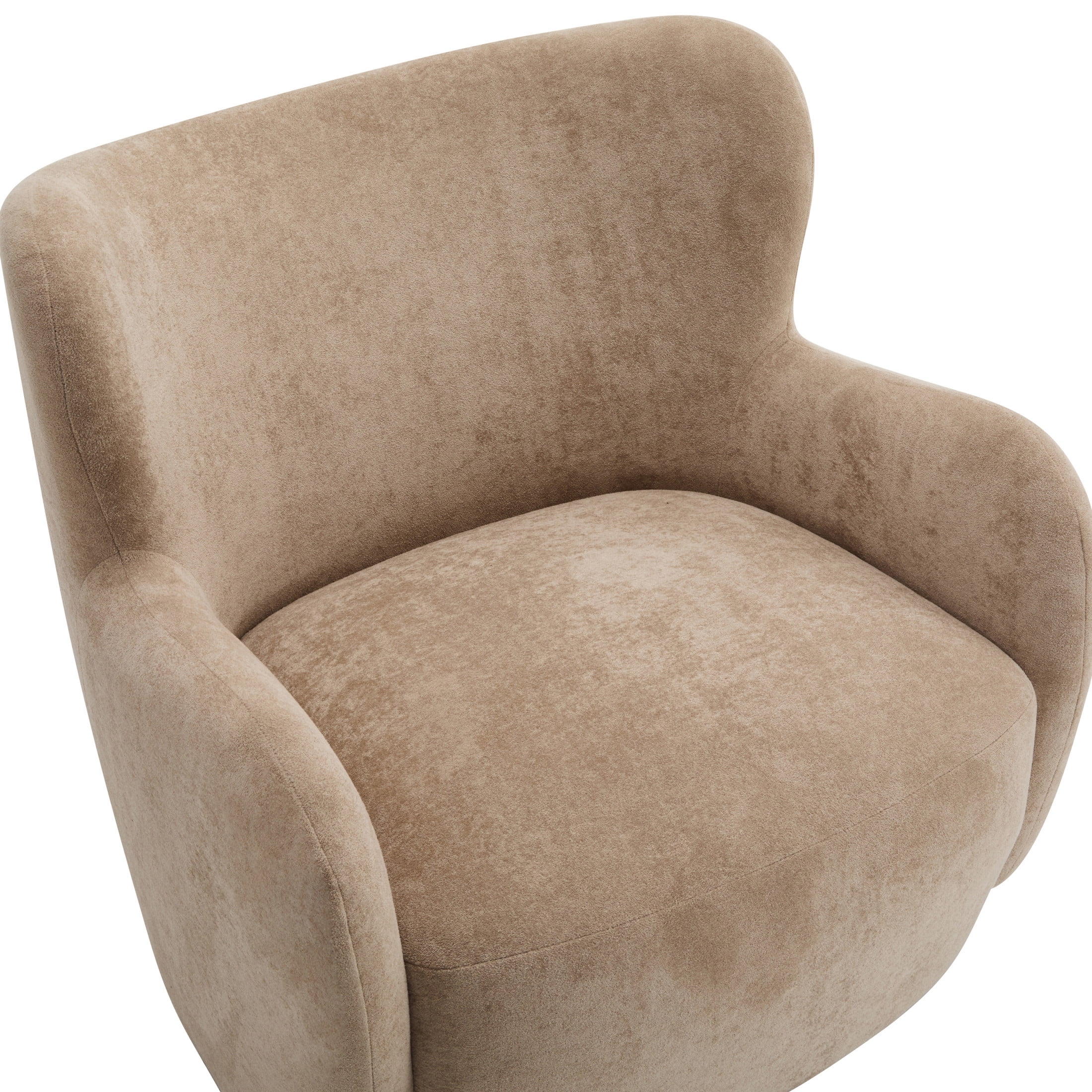 Christopher Knight Home Mid-Century Modern Velvet Wingback Accent Chair with Birch Legs, White