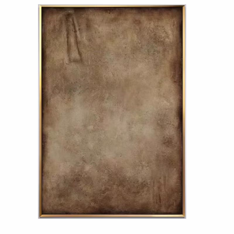 Brown Abstract Painting Wabi Sabi Wall Art Minimalist Painting Neutral Abstract Art Lare Earth Tone Modern Painting Home Decor
