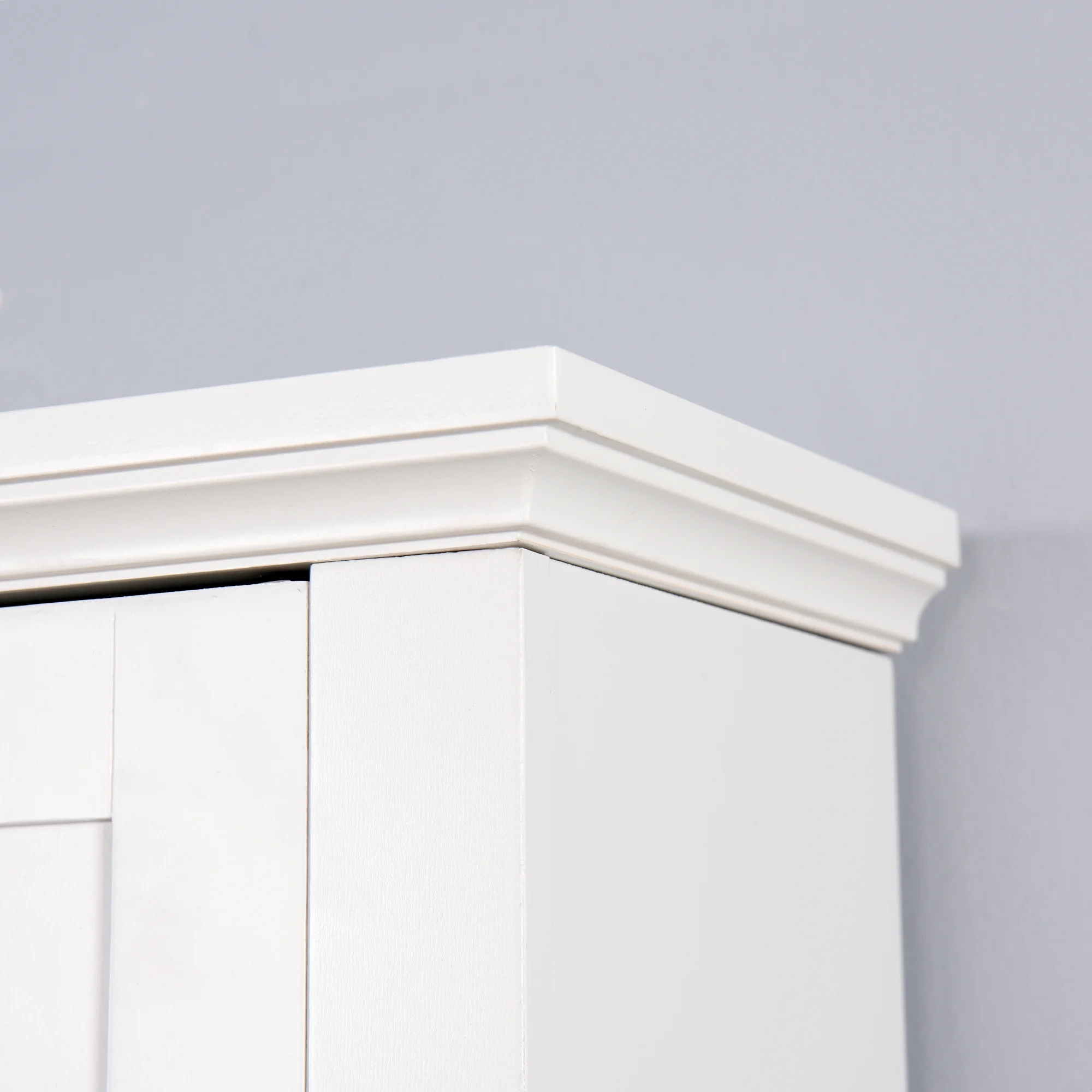 Ktaxon 67"H Over The Toilet Storage, Bathroom Space Saver, Bathroom Cabinet with Double Door & Adjustable Shelves, White