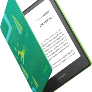 Amazon – Kindle Paperwhite Kids E-Reader 6.8′′ display with kid-friendly cover – 16GB – 2022 – 2023 – Emerald Forest