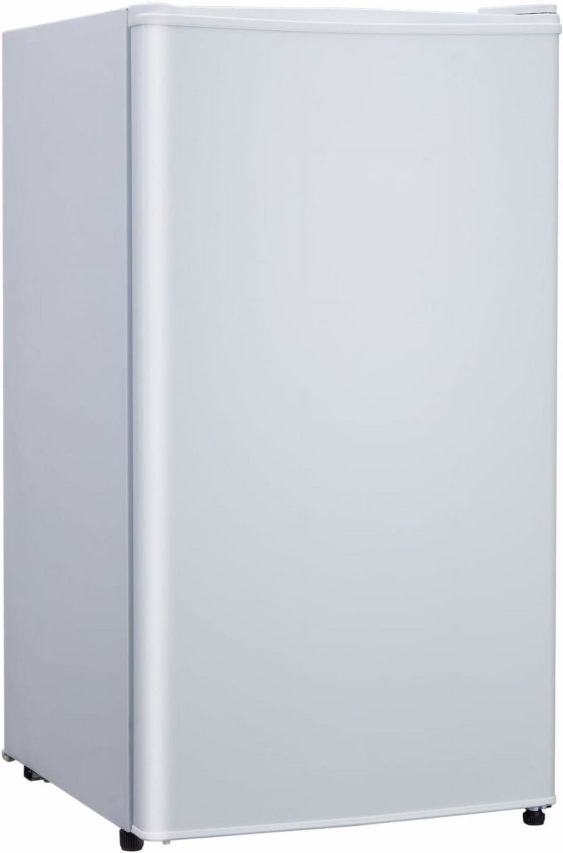 Mini Fridge With Freezer, 3.2 Cu.Ft Mini Refrigerator, Dorm Fridge With Single Door, Compact Refrigerator For Bedroom/Apartment/Office-Food Storage Cooling Drink, White