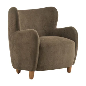 Christopher Knight Home Mid-Century Modern Velvet Wingback Accent Chair with Birch Legs, White