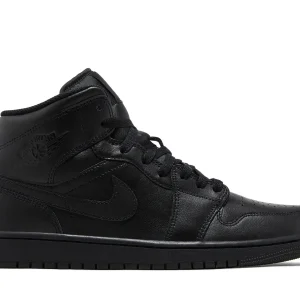 Jordan 1 Mid 'Triple Black' 2022