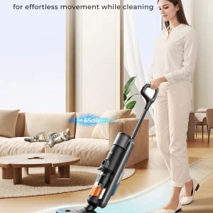 Laresar M3 Cordless Wet Dry Vacuum Mop, 55Min Multi-Surface Cordless Floor Washer 3 in 1 Self-Cleaning Vacuum Mop Hard Floor Cleaners