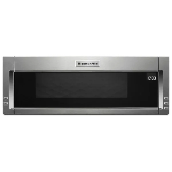KitchenAid 30-Inch Low Profile Microwave Hood, 1000W, Stainless Steel, Dual LED, 4-Speed Ventilation
