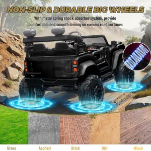 Bronco Raptor Two-Seater Ride-On Car Truck Toy Blue