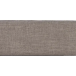 Kesten Farmhouse Dining Bench with Storage, Vanilla White Base with Rustic Taupe Fabric