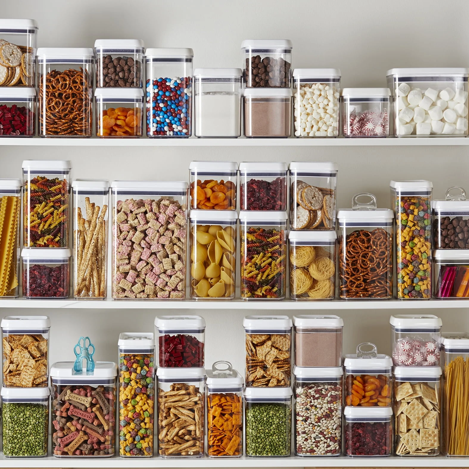 Better Homes & Gardens Canister Pack of 3 - Flip-Tite Rectangular Food Storage Container Set