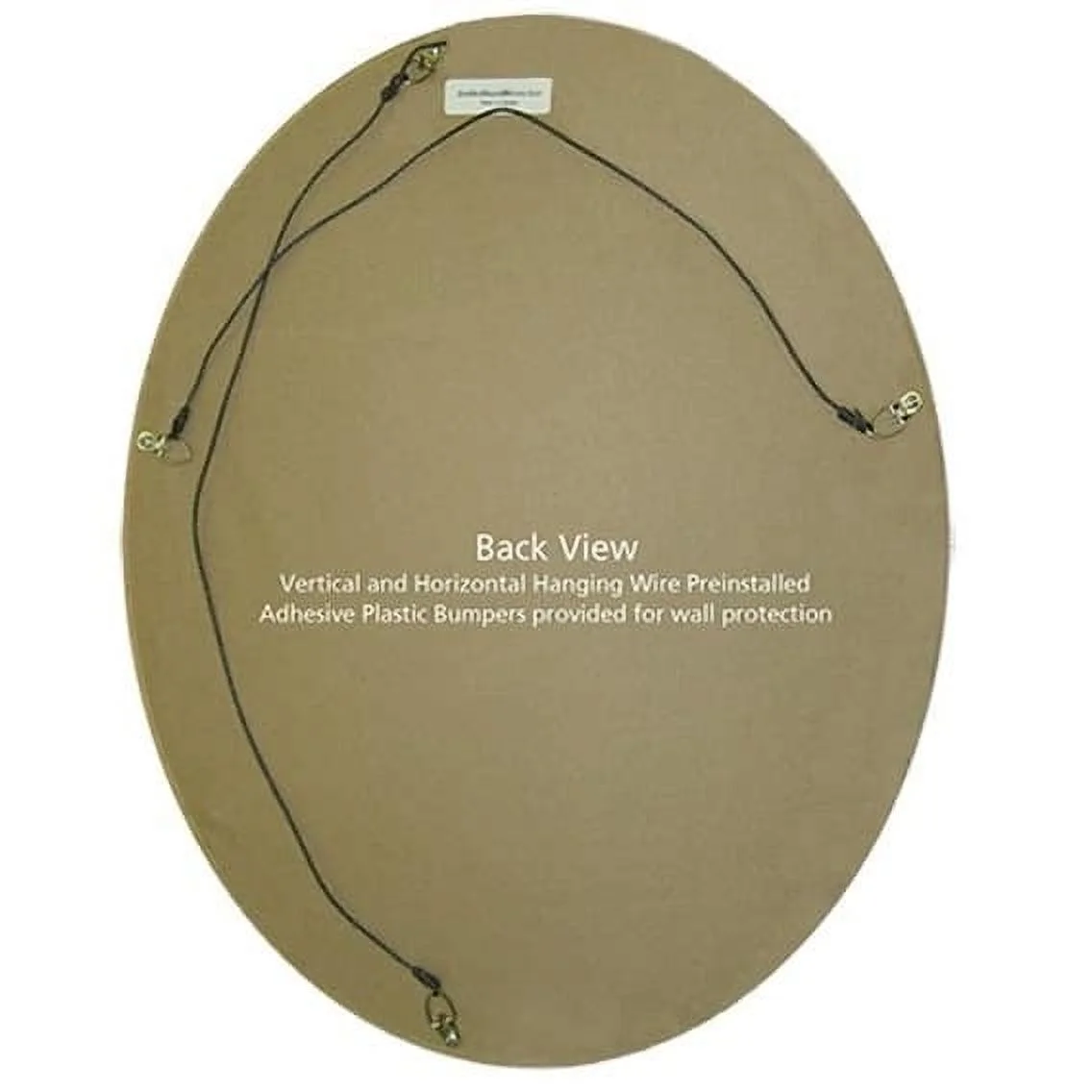 OVALCREST Oval Beveled Wall Mirror for Home Decor - Philadelphia Style