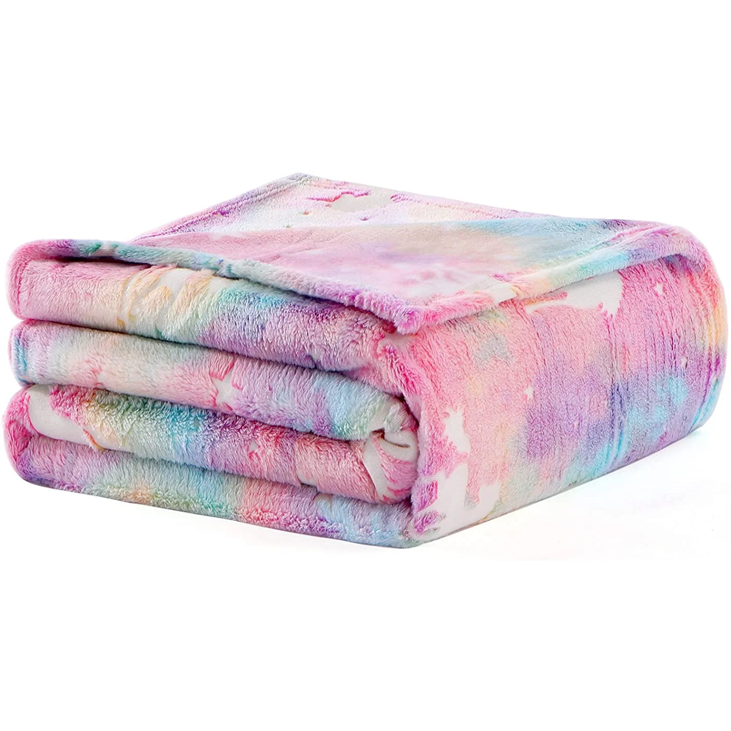 Unicorn Blanket for Girls, Glow in Dark Throw Blanket Lighted, Flannel Furry Fleece Blanket, Christmas Gifts for Kids Ages 3+ Years Old, 60in x 50in