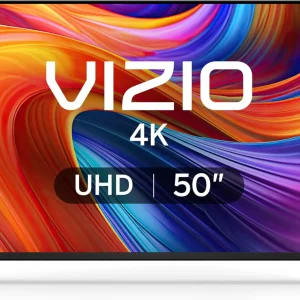 VIZIO 50′′ 4K Resolution HDR Smart TV, Dolby Vision HDR/HDR10+, WiFi 6 – (Renewed)