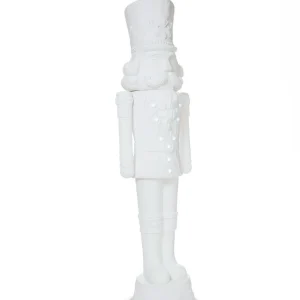 2025 Holiday Time 75” 6 Foot Nutcracker Christmas Statue Decoration, Lights/Music