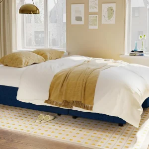 VanAcc Sofa Bed, Sleeper Sofa with Storage Chaise 2 in 1 Pull Out Couch Living Room