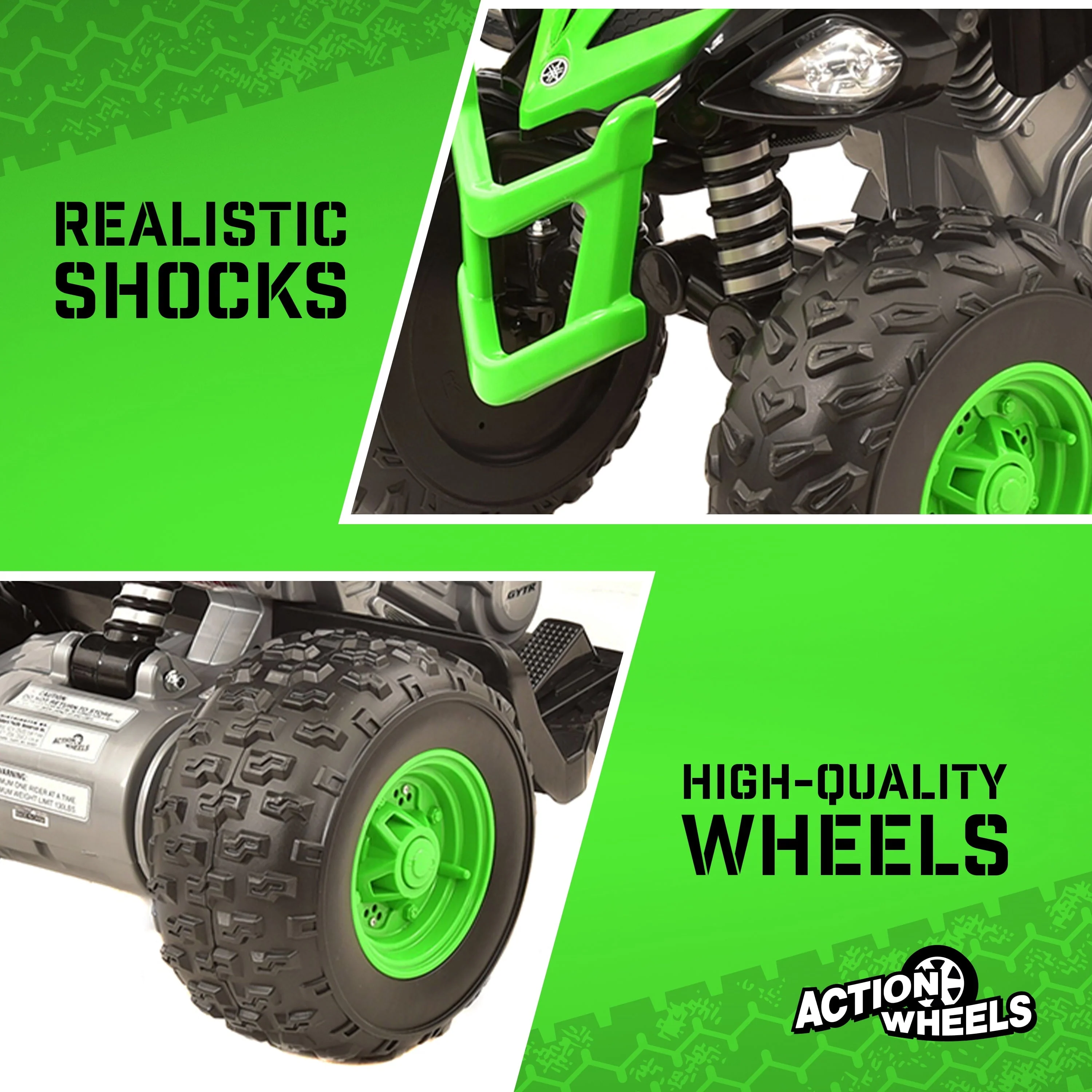 Yamaha 12V Raptor ATV Powered Ride-on for Boys & Girls, Ages 3+, up to 5 MPH