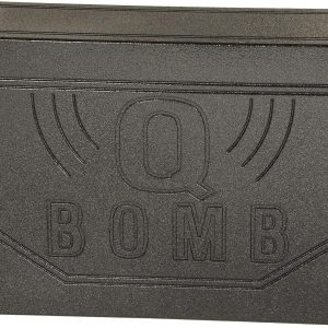 QPower QBOMB12VL Dual 12′′ Vented Subwoofer Box – Durable MDF, Black Rhino Liner Finish