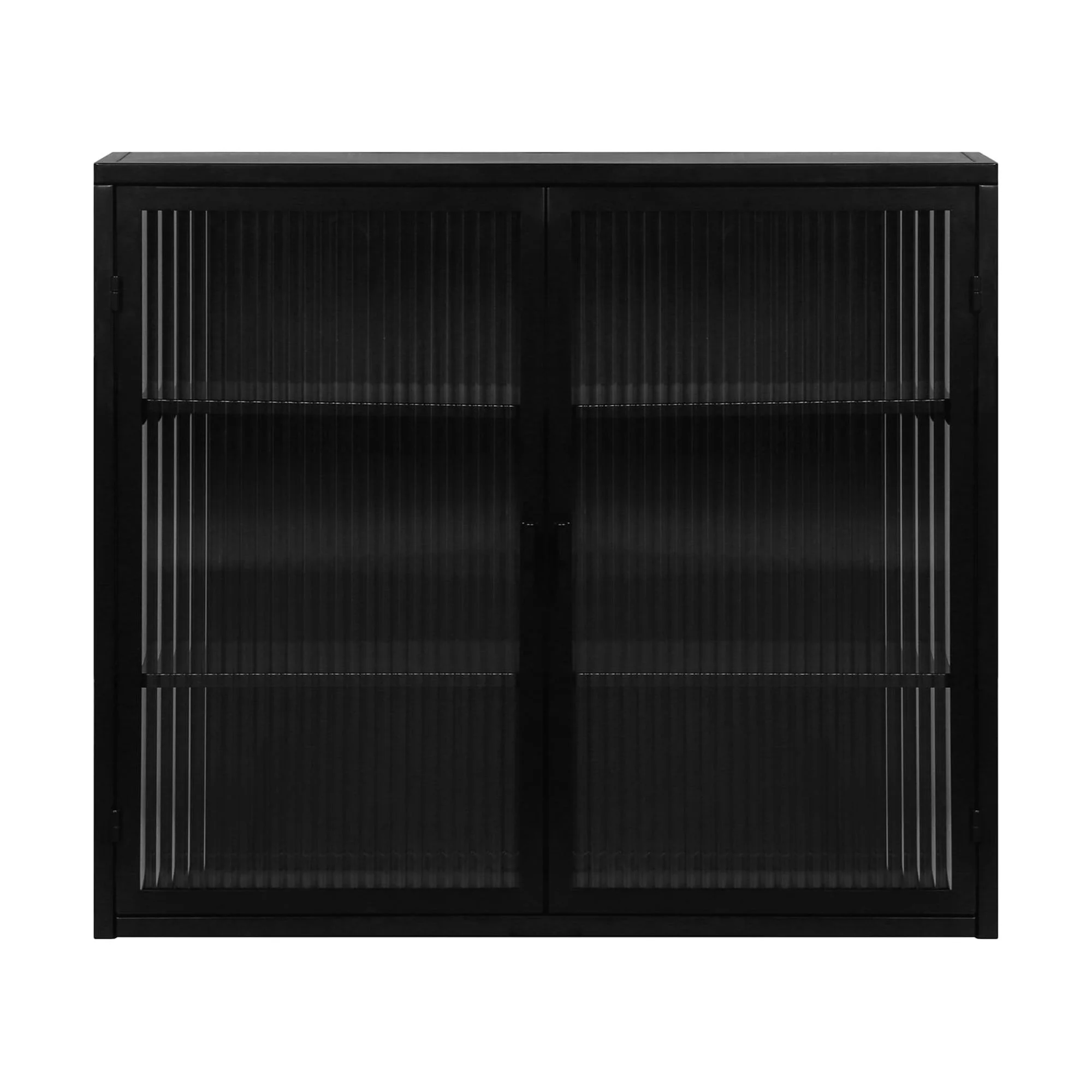 27.56"Modern Wall Cabinet with Glass Doors, Bathroom Cabinet with Featuring Three-tier Storage for Entryway Living Room, Bathroom or Dining Room, Mint Green