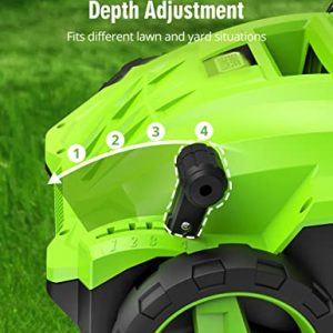 SWIPESMITH 13-Inch 12 Amp Electric Dethatcher Scarifier with Foldable Handle, 2-in-1 Lawn Dethatcher
