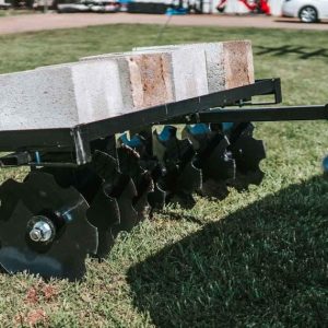 2025 Titan Distributors Inc. 4-Ft Notched Disc Harrow Attachment Pull Behind for ATV and UTV 2-in Towball Hitch NO250072