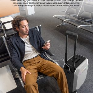 L2-S Smart Rideable Luggage, Foldable Electric Scooter Suitcase, 6.2 mph Max Speed, 6.2-Mile Range, Lightweight Portable Design for Travel & Commute