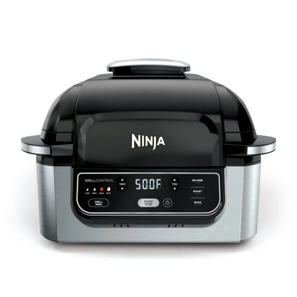 Foodi? 4-in-1 Indoor Grill with 4-Quart Air Fryer, Roast, & Bake, AG300