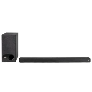 Polk Audio Signa S2 Low Profile TV Sound Bar, Works with 4K & HD TVs, Wireless Subwoofer, Includes HDMI & Optical Cables, Bluetooth Enabled, Black