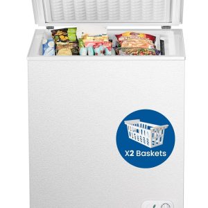 Chest Freezer 3.5 Cubic Feet Compact Freezer Free Standing Top open Door Deep Freezer