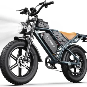DEEPOWER QS7 Electric Bike for Adults, 1500W Peak Power 32MPH E-Bike