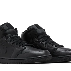 Jordan 1 Mid 'Triple Black' 2022