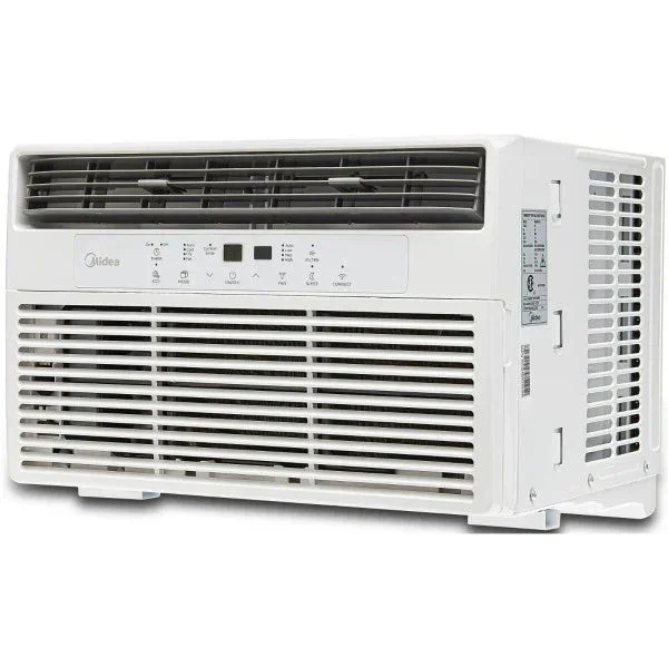 Midea 8,000 BTU 115V Smart Window Air Conditioner with ComfortSense Remote, White, Maw08s1wwt
