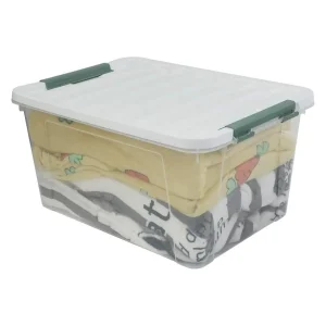Clear Storage Bins 6-Pack, 35 Qt Plastic Storage Containers with Lids - Large Plastic Bins for Home Organization, Garage, Moving & Industrial Use - Moisture Proof, Dustproof with Latches