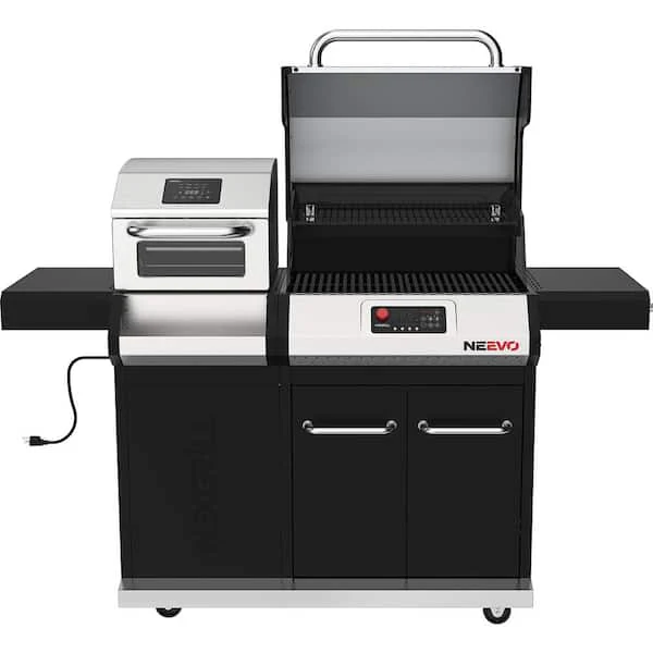 Neevo 720 Plus Propane Gas Digital Smart Grill in Black with Air Fryer Oven