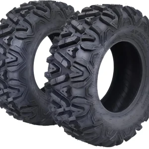 26x12x12 Atv Tires, Set of 2 Atv Tires 26x12-12 6PR, All Terrain Atv/Utv Off-Road Tires, Black