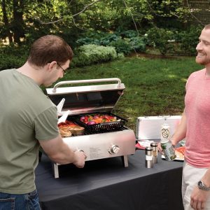 Cuisinart Chef's Style Tabletop Portable Propane Grill, 20,000 BTU Stainless Steel 2-Burner