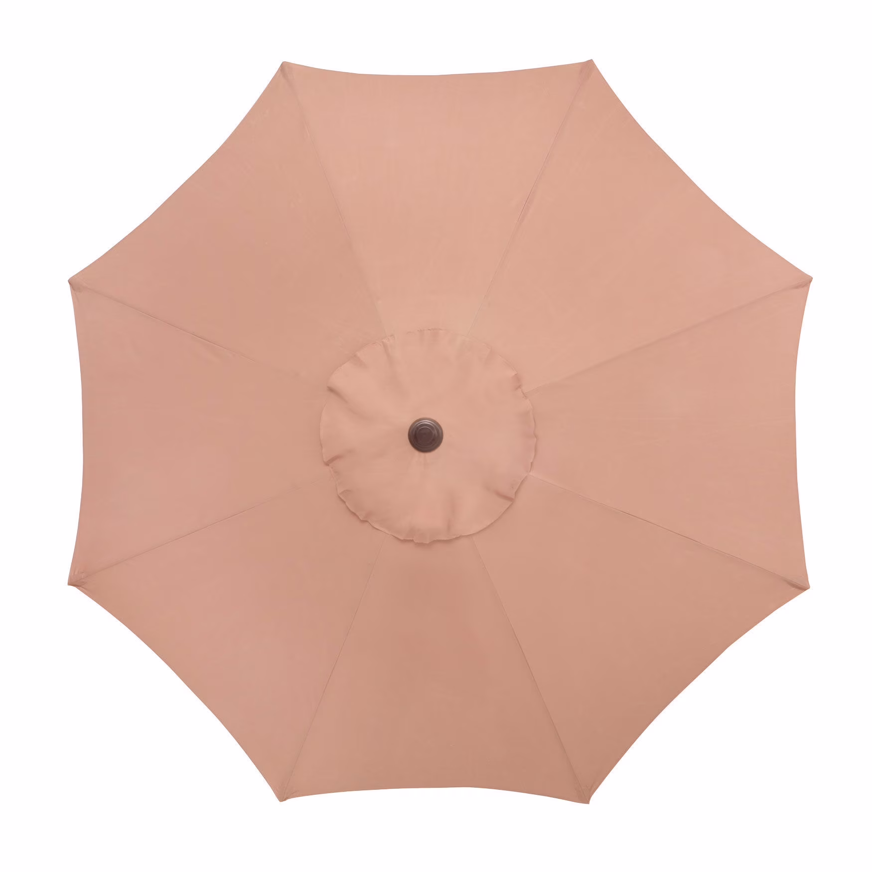 BrylaneHome Outdoor Tilt-And-Crank Umbrella With 8 Sturdy Steel Ribs Heavy Duty Fade-Resistant Tilting Shade Patio Garden Backyard Décor Pool Home