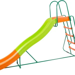 Outdoor Play Set Kids Slide: 10 ft Freestanding Climber, Swingsets, Playground Jungle Gyms Kids Love – Above Ground Pool Slide for Summer Backyard