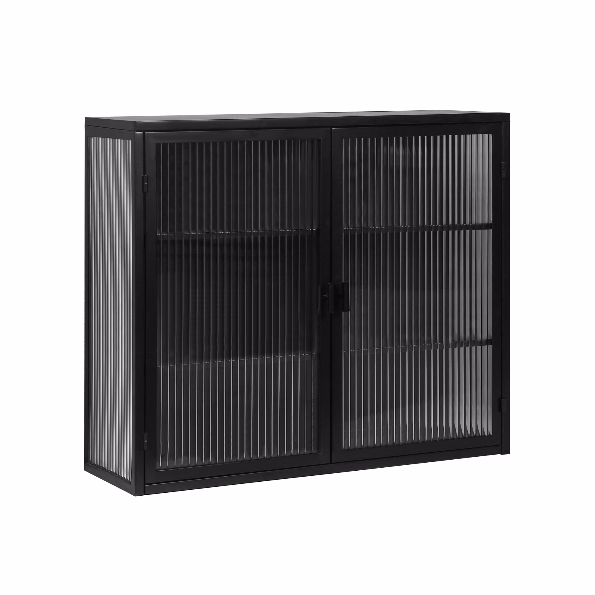 27.56"Modern Wall Cabinet with Glass Doors, Bathroom Cabinet with Featuring Three-tier Storage for Entryway Living Room, Bathroom or Dining Room, Mint Green